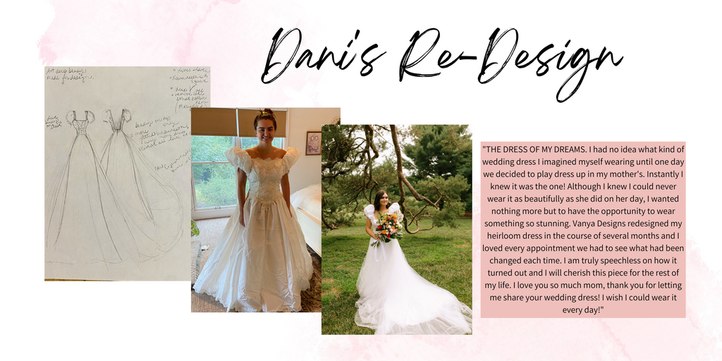 Dani's Re-Design | Vanya Custom Bridal Designs | Wichita, KS