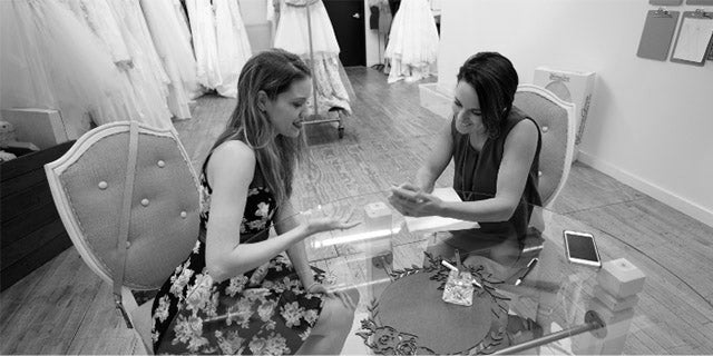 Alicia meeting with a Bride to Be | Vanya Designs Bridal Studio | Wichita, KS