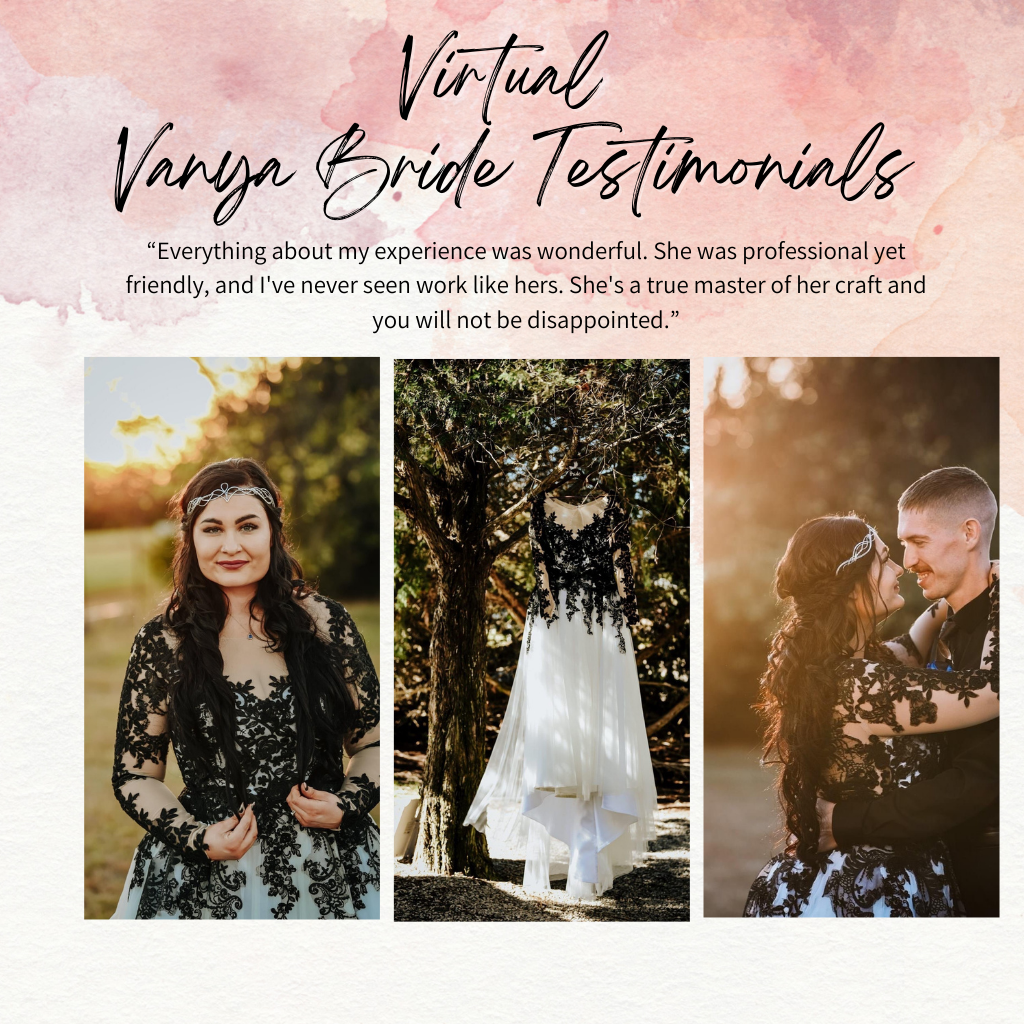 Virtual Vanya Bride Testimonials Slide 3 Mobile | Vanya Designs | Wichita, KS