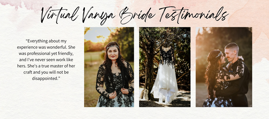 Virtual Vanya Bride Testimonials Slide 3 | Vanya Designs | Wichita, KS