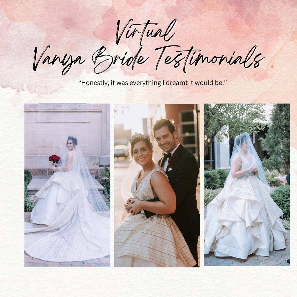 Virtual Vanya Bride Testimonials Slide 2 | Vanya Designs | Wichita, KS