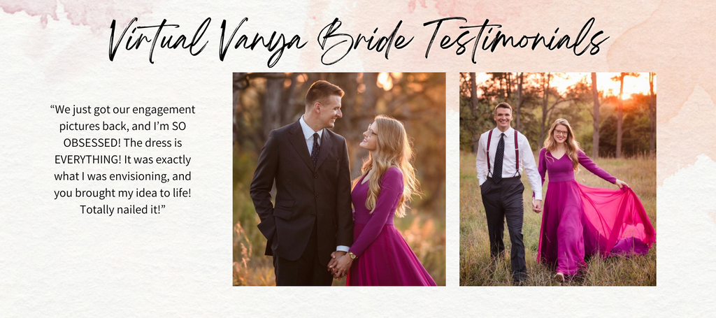 Virtual Vanya Bride Testimonials | Vanya Designs | Wichita, KS