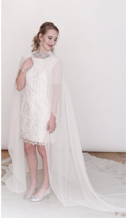 CATHY | Guipure lace rehearsal dinner dress-Vanya Designs Bridal Shop